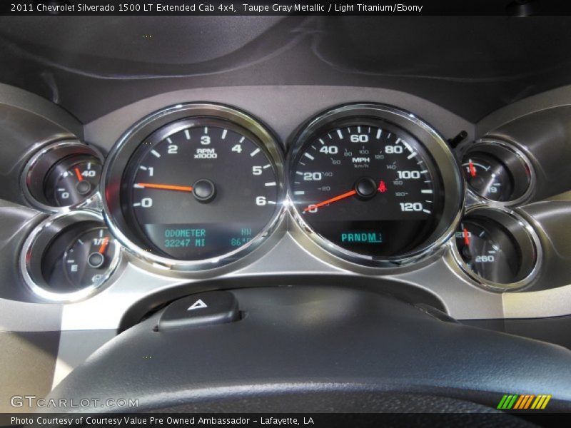 Taupe Gray Metallic / Light Titanium/Ebony 2011 Chevrolet Silverado 1500 LT Extended Cab 4x4