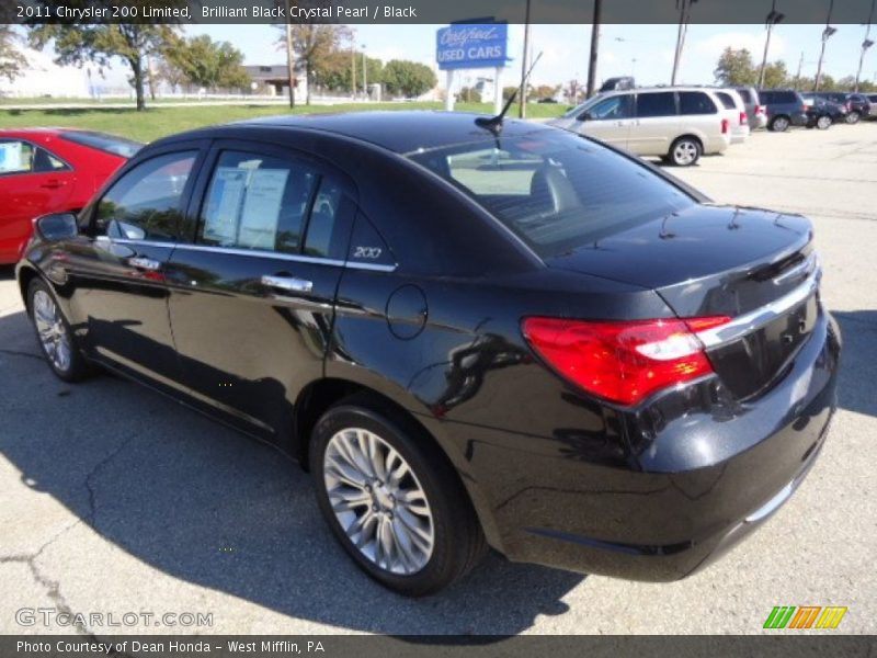 Brilliant Black Crystal Pearl / Black 2011 Chrysler 200 Limited