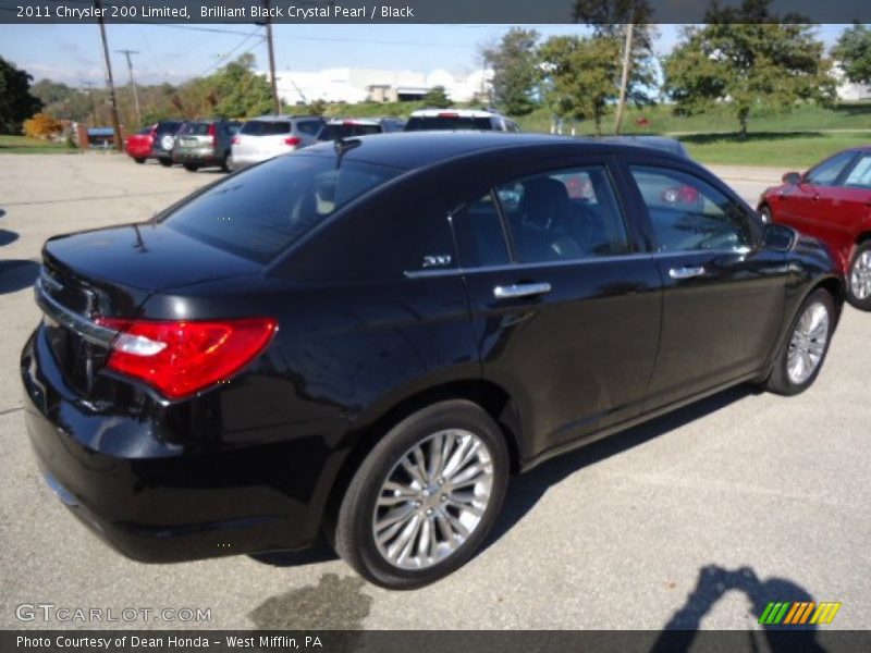 Brilliant Black Crystal Pearl / Black 2011 Chrysler 200 Limited