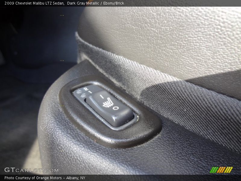 Dark Gray Metallic / Ebony/Brick 2009 Chevrolet Malibu LTZ Sedan