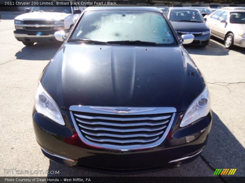 Brilliant Black Crystal Pearl / Black 2011 Chrysler 200 Limited