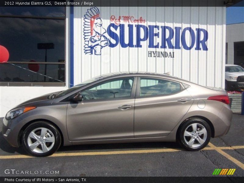 Desert Bronze / Beige 2012 Hyundai Elantra GLS