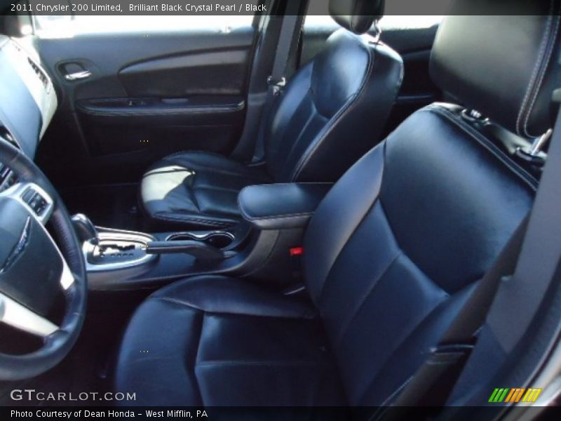 Brilliant Black Crystal Pearl / Black 2011 Chrysler 200 Limited