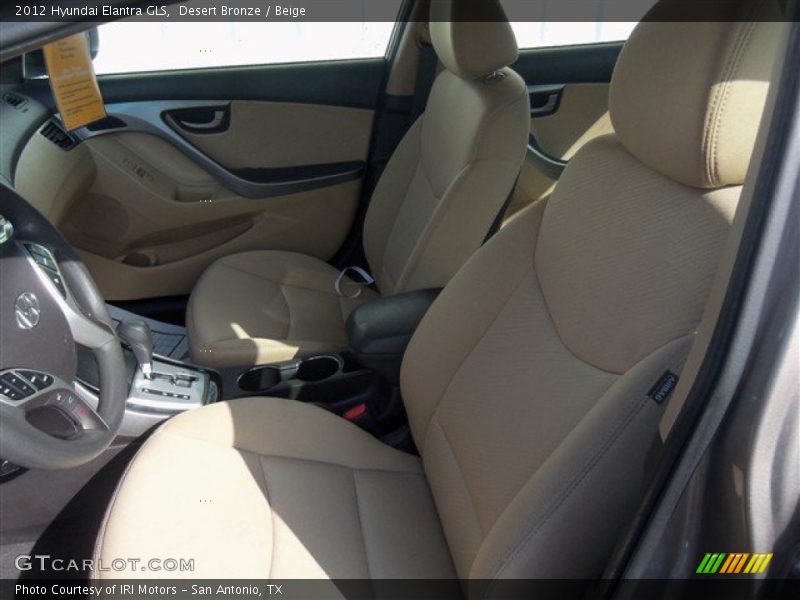 Desert Bronze / Beige 2012 Hyundai Elantra GLS