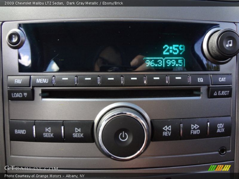 Dark Gray Metallic / Ebony/Brick 2009 Chevrolet Malibu LTZ Sedan