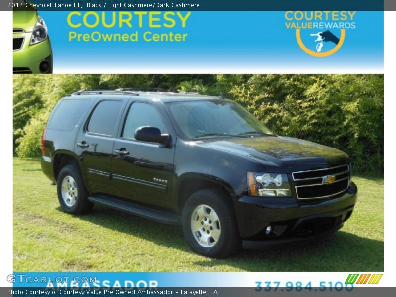 Black / Light Cashmere/Dark Cashmere 2012 Chevrolet Tahoe LT