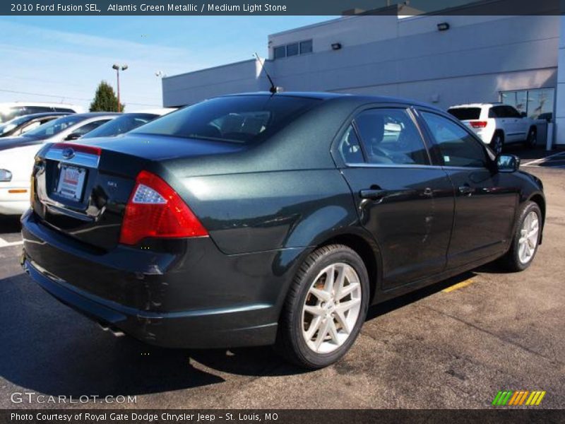 Atlantis Green Metallic / Medium Light Stone 2010 Ford Fusion SEL