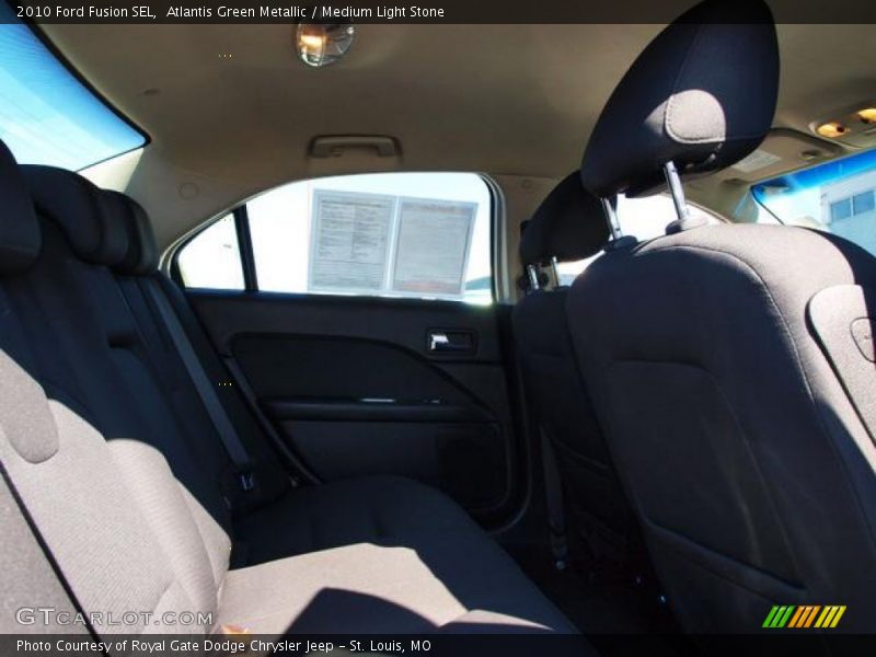 Atlantis Green Metallic / Medium Light Stone 2010 Ford Fusion SEL