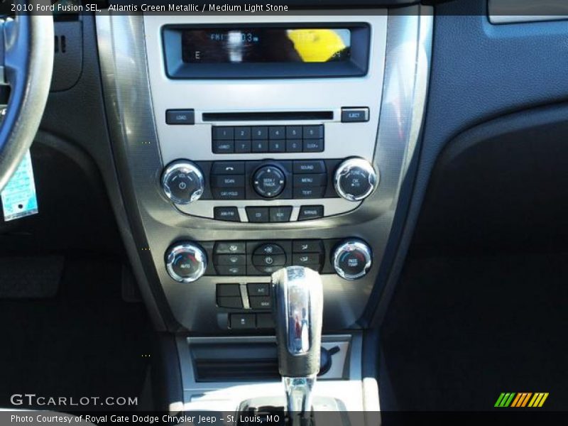 Atlantis Green Metallic / Medium Light Stone 2010 Ford Fusion SEL