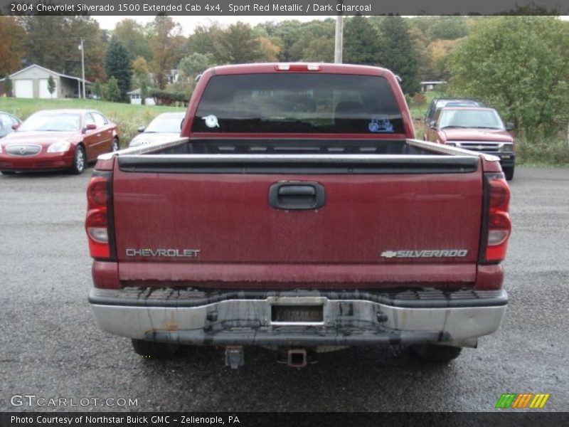 Sport Red Metallic / Dark Charcoal 2004 Chevrolet Silverado 1500 Extended Cab 4x4