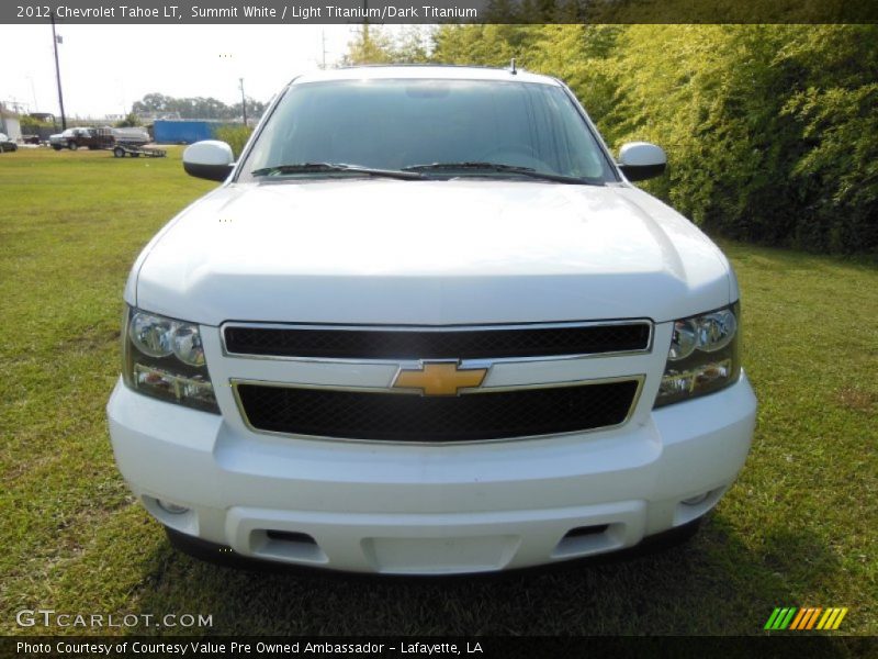 Summit White / Light Titanium/Dark Titanium 2012 Chevrolet Tahoe LT