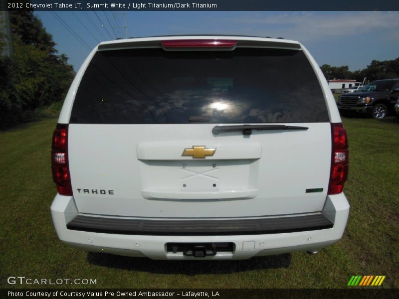 Summit White / Light Titanium/Dark Titanium 2012 Chevrolet Tahoe LT
