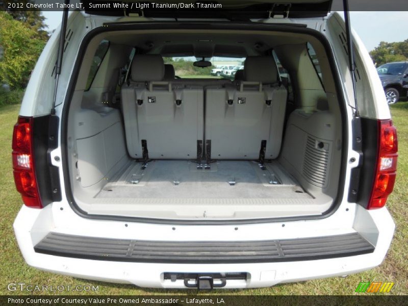 Summit White / Light Titanium/Dark Titanium 2012 Chevrolet Tahoe LT