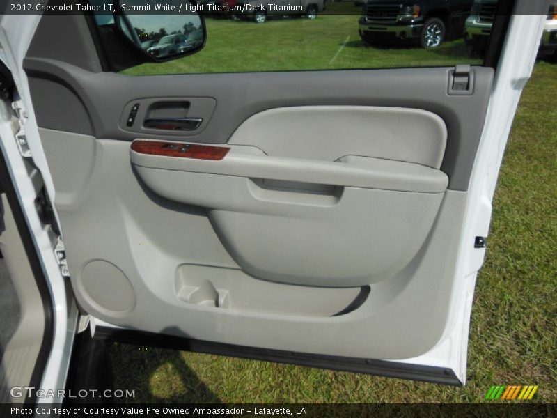 Summit White / Light Titanium/Dark Titanium 2012 Chevrolet Tahoe LT