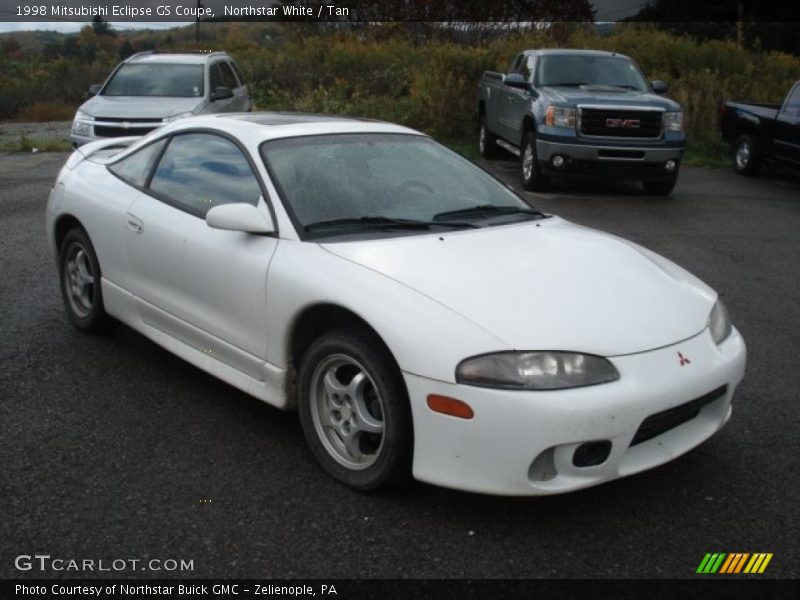 Northstar White / Tan 1998 Mitsubishi Eclipse GS Coupe