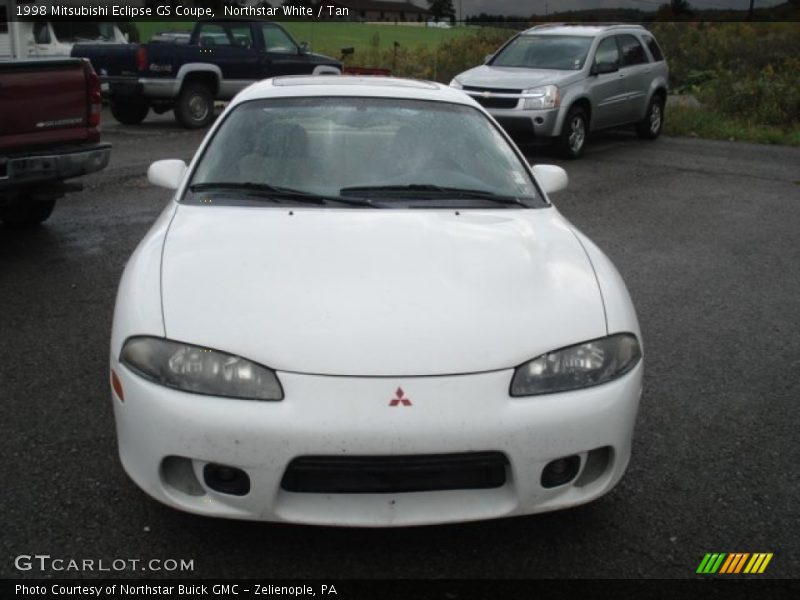 Northstar White / Tan 1998 Mitsubishi Eclipse GS Coupe