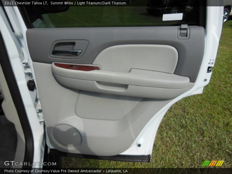 Summit White / Light Titanium/Dark Titanium 2012 Chevrolet Tahoe LT