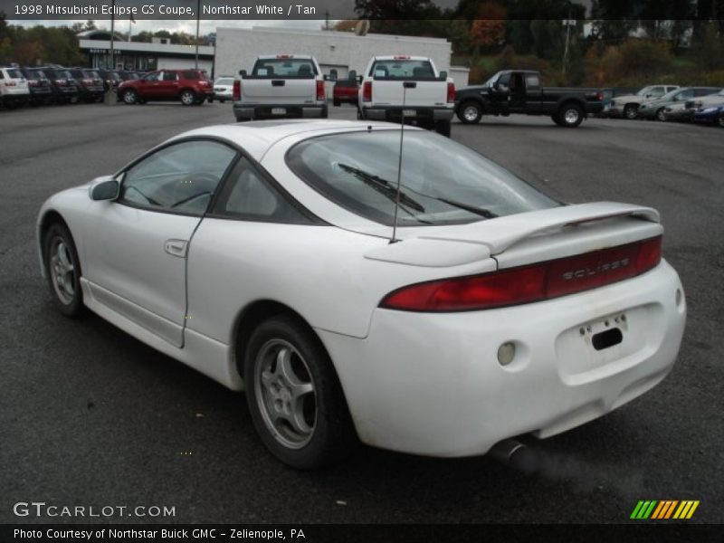 Northstar White / Tan 1998 Mitsubishi Eclipse GS Coupe