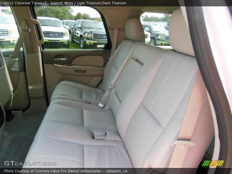 Summit White / Light Titanium/Dark Titanium 2012 Chevrolet Tahoe LT