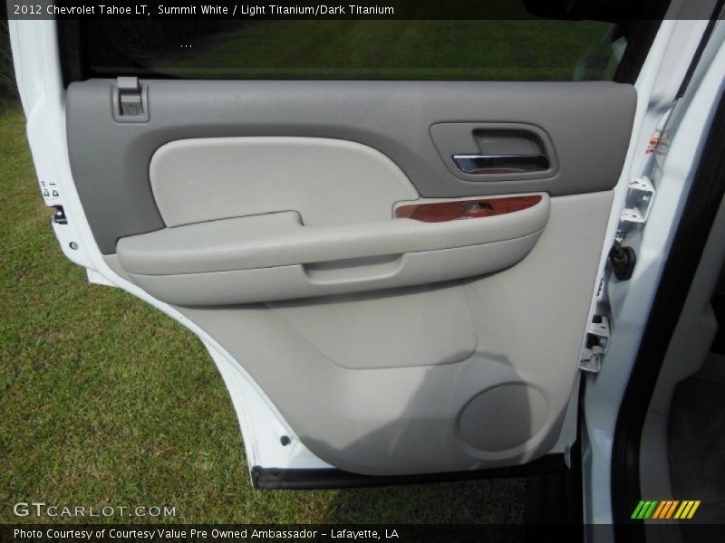 Summit White / Light Titanium/Dark Titanium 2012 Chevrolet Tahoe LT