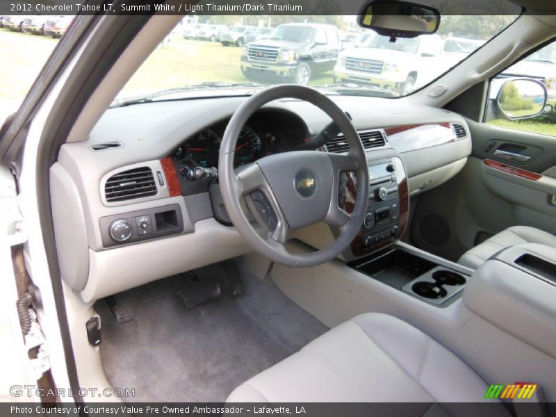 Summit White / Light Titanium/Dark Titanium 2012 Chevrolet Tahoe LT