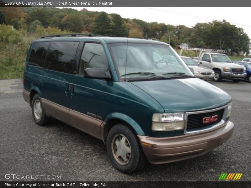 Forest Green Metallic / Neutral 1999 GMC Safari SLE AWD