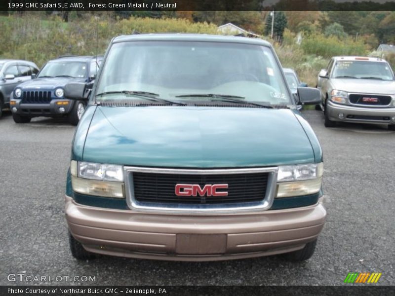 Forest Green Metallic / Neutral 1999 GMC Safari SLE AWD