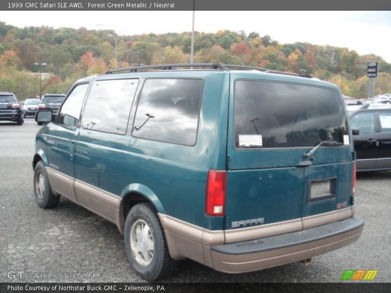 Forest Green Metallic / Neutral 1999 GMC Safari SLE AWD