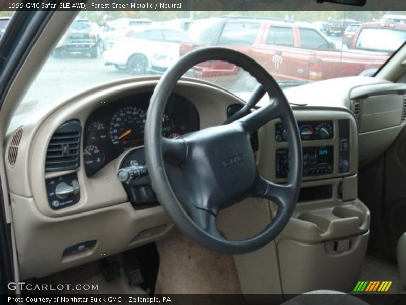Forest Green Metallic / Neutral 1999 GMC Safari SLE AWD