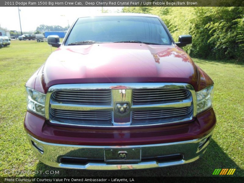 Deep Cherry Red Crystal Pearl / Light Pebble Beige/Bark Brown 2011 Dodge Ram 1500 Big Horn Crew Cab