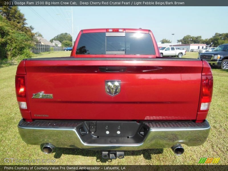 Deep Cherry Red Crystal Pearl / Light Pebble Beige/Bark Brown 2011 Dodge Ram 1500 Big Horn Crew Cab