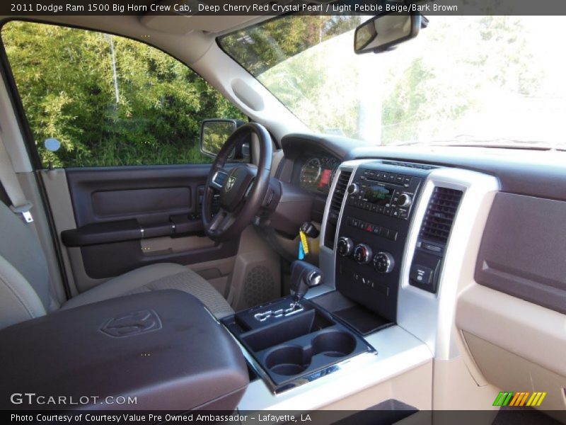 Deep Cherry Red Crystal Pearl / Light Pebble Beige/Bark Brown 2011 Dodge Ram 1500 Big Horn Crew Cab