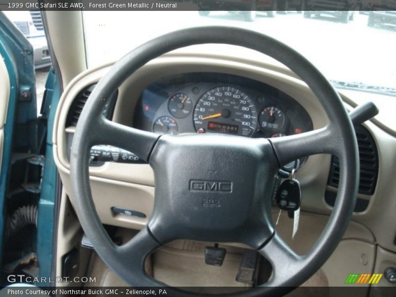 Forest Green Metallic / Neutral 1999 GMC Safari SLE AWD