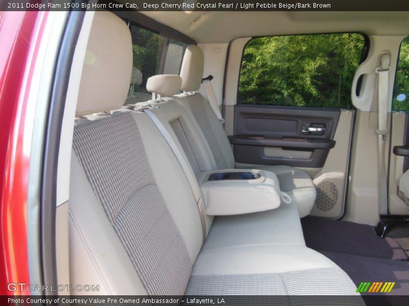 Deep Cherry Red Crystal Pearl / Light Pebble Beige/Bark Brown 2011 Dodge Ram 1500 Big Horn Crew Cab