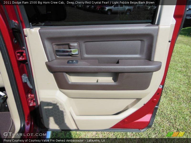 Deep Cherry Red Crystal Pearl / Light Pebble Beige/Bark Brown 2011 Dodge Ram 1500 Big Horn Crew Cab