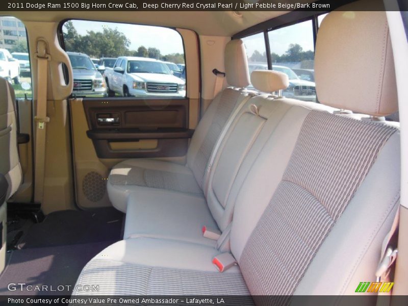 Deep Cherry Red Crystal Pearl / Light Pebble Beige/Bark Brown 2011 Dodge Ram 1500 Big Horn Crew Cab
