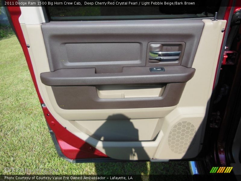 Deep Cherry Red Crystal Pearl / Light Pebble Beige/Bark Brown 2011 Dodge Ram 1500 Big Horn Crew Cab