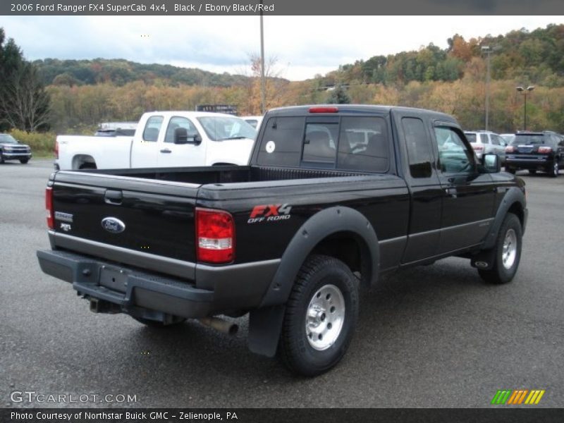 Black / Ebony Black/Red 2006 Ford Ranger FX4 SuperCab 4x4