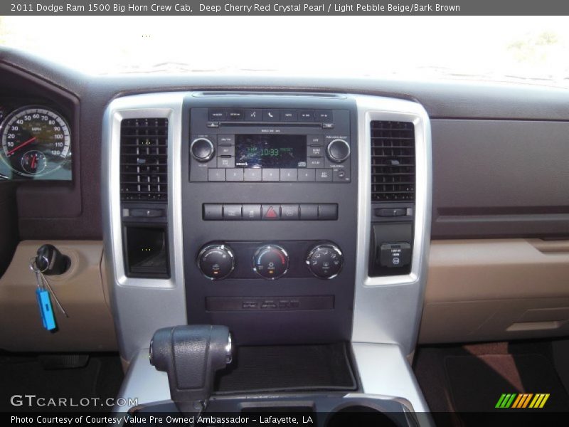Deep Cherry Red Crystal Pearl / Light Pebble Beige/Bark Brown 2011 Dodge Ram 1500 Big Horn Crew Cab