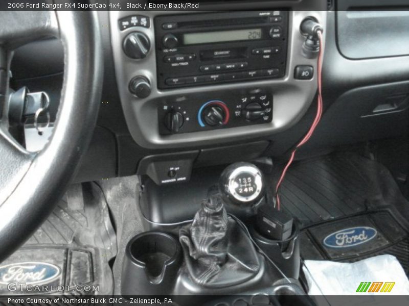 Black / Ebony Black/Red 2006 Ford Ranger FX4 SuperCab 4x4