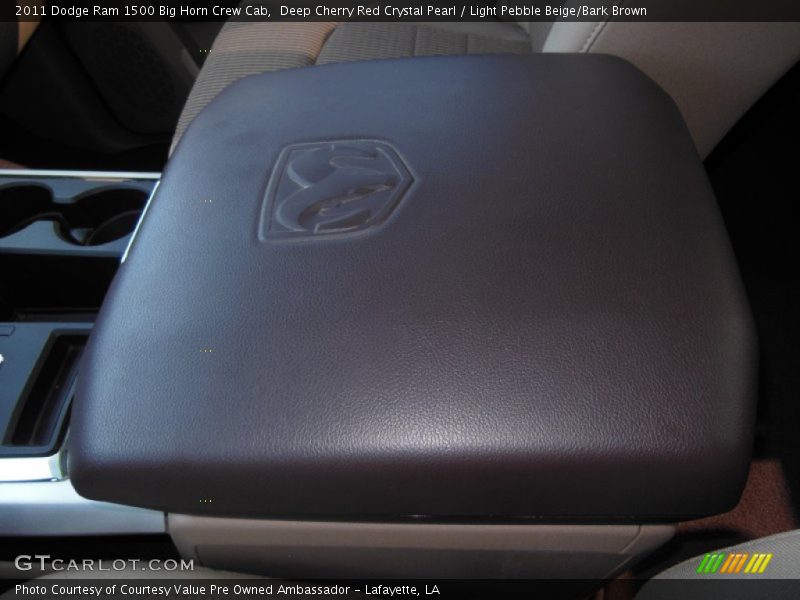 Deep Cherry Red Crystal Pearl / Light Pebble Beige/Bark Brown 2011 Dodge Ram 1500 Big Horn Crew Cab