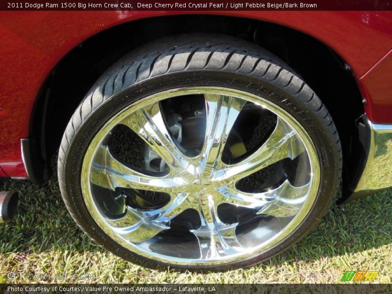 Deep Cherry Red Crystal Pearl / Light Pebble Beige/Bark Brown 2011 Dodge Ram 1500 Big Horn Crew Cab