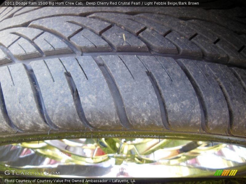 Deep Cherry Red Crystal Pearl / Light Pebble Beige/Bark Brown 2011 Dodge Ram 1500 Big Horn Crew Cab
