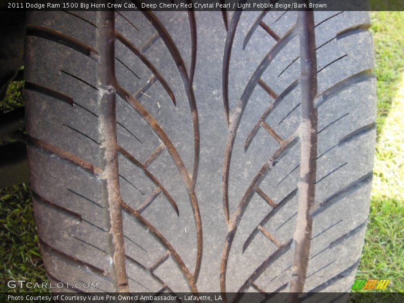 Deep Cherry Red Crystal Pearl / Light Pebble Beige/Bark Brown 2011 Dodge Ram 1500 Big Horn Crew Cab