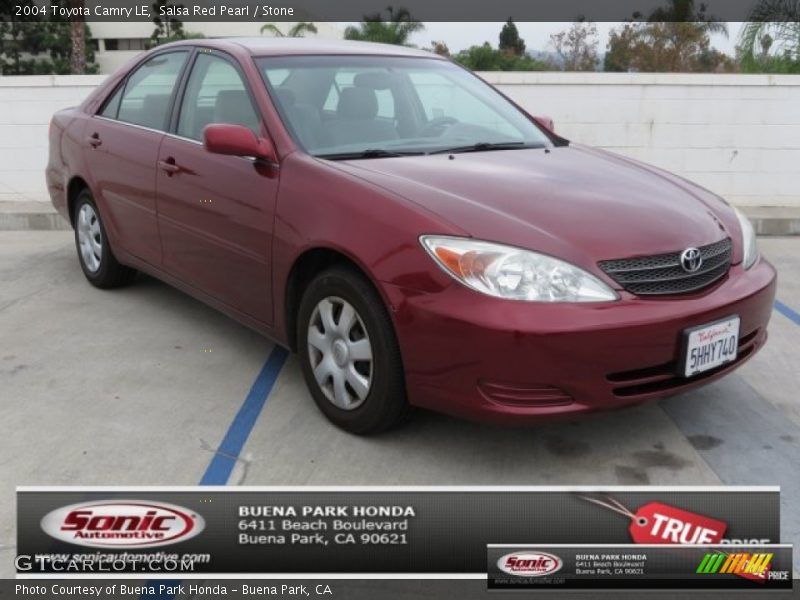 Salsa Red Pearl / Stone 2004 Toyota Camry LE
