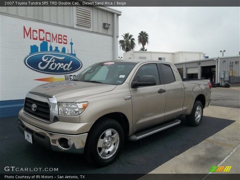 Desert Sand Mica / Beige 2007 Toyota Tundra SR5 TRD Double Cab