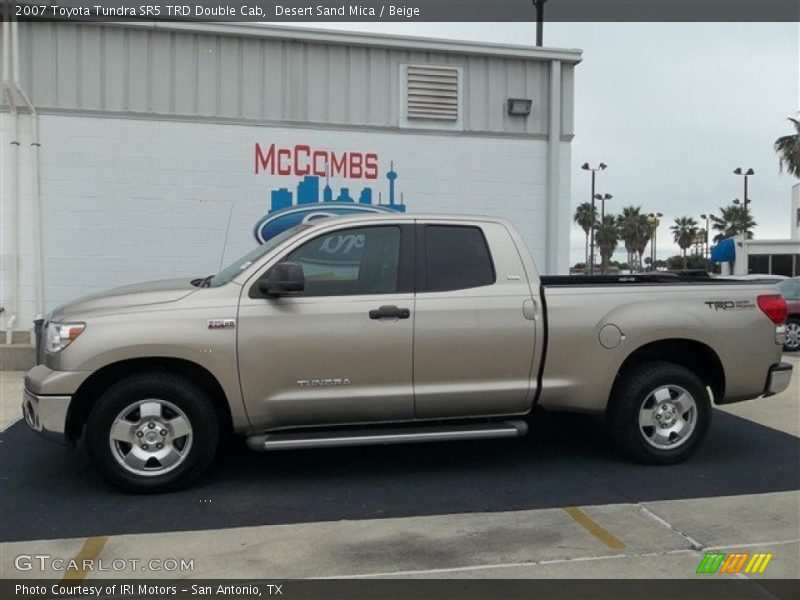 Desert Sand Mica / Beige 2007 Toyota Tundra SR5 TRD Double Cab
