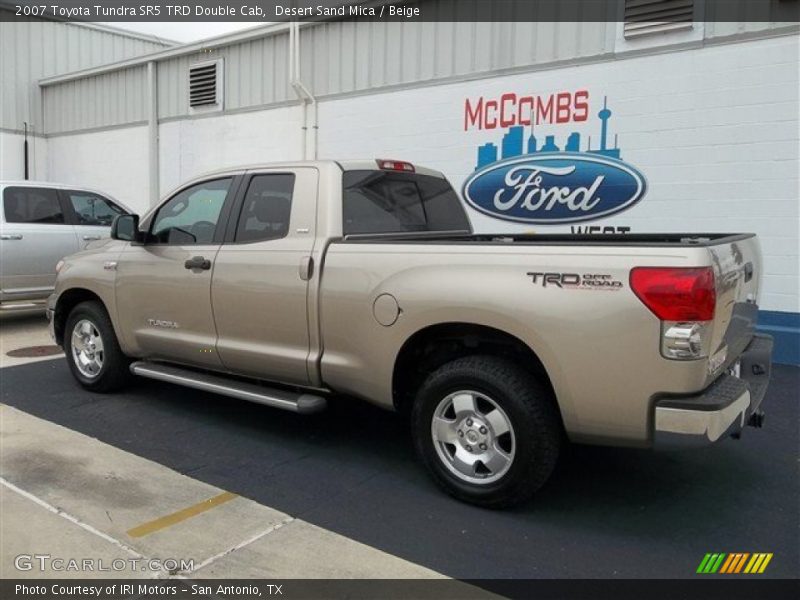Desert Sand Mica / Beige 2007 Toyota Tundra SR5 TRD Double Cab