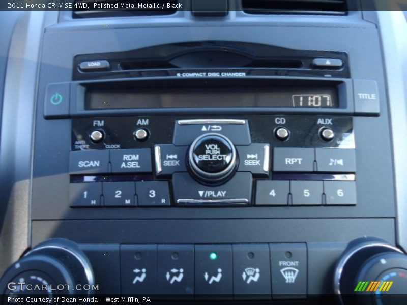 Polished Metal Metallic / Black 2011 Honda CR-V SE 4WD