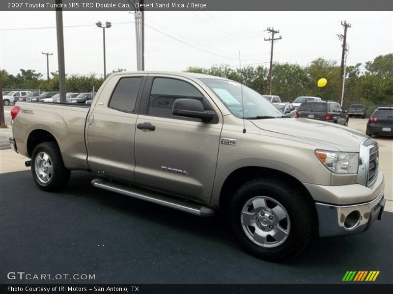 Desert Sand Mica / Beige 2007 Toyota Tundra SR5 TRD Double Cab